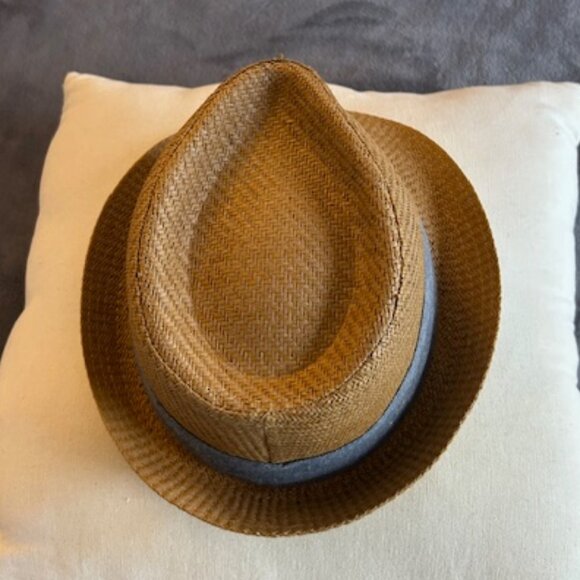 Tan Fedora with Blue banding - Picture 3 of 5